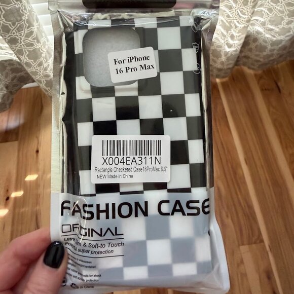 Rectangle Checkered Phone Case for iPhone 16 Pro Max - Picture 1 of 1
